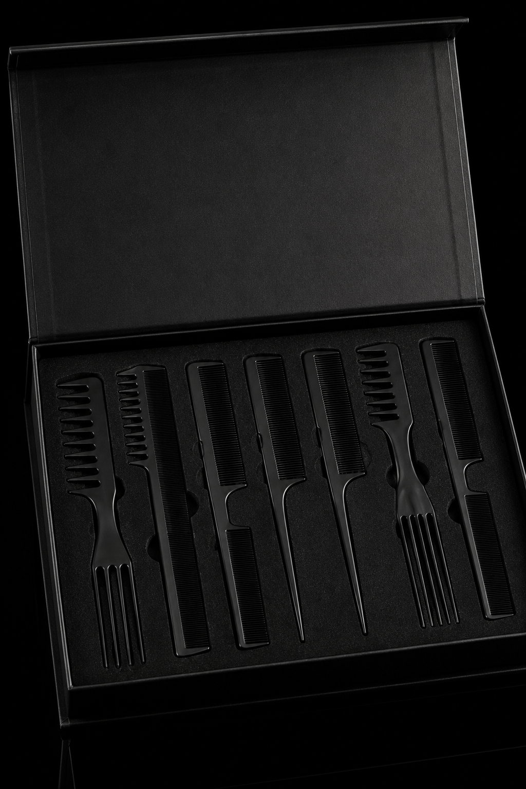 Black Edition™ — Kit de Peignes Premium 10 Pièces
