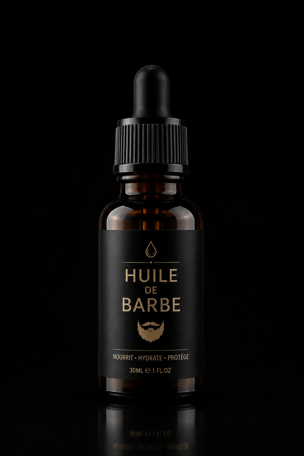 Noir Élixir™ — Huile de Barbe Premium